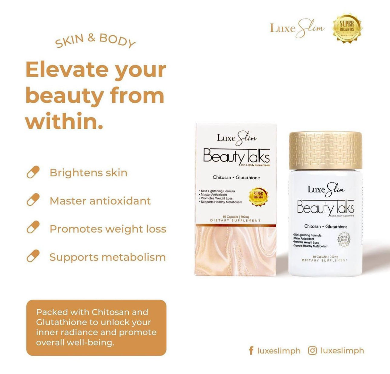 Luxe Slim Beauty Talks 60capsules