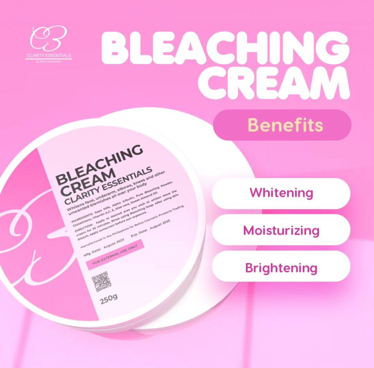 Clarity Essential Bleaching Cream 100g