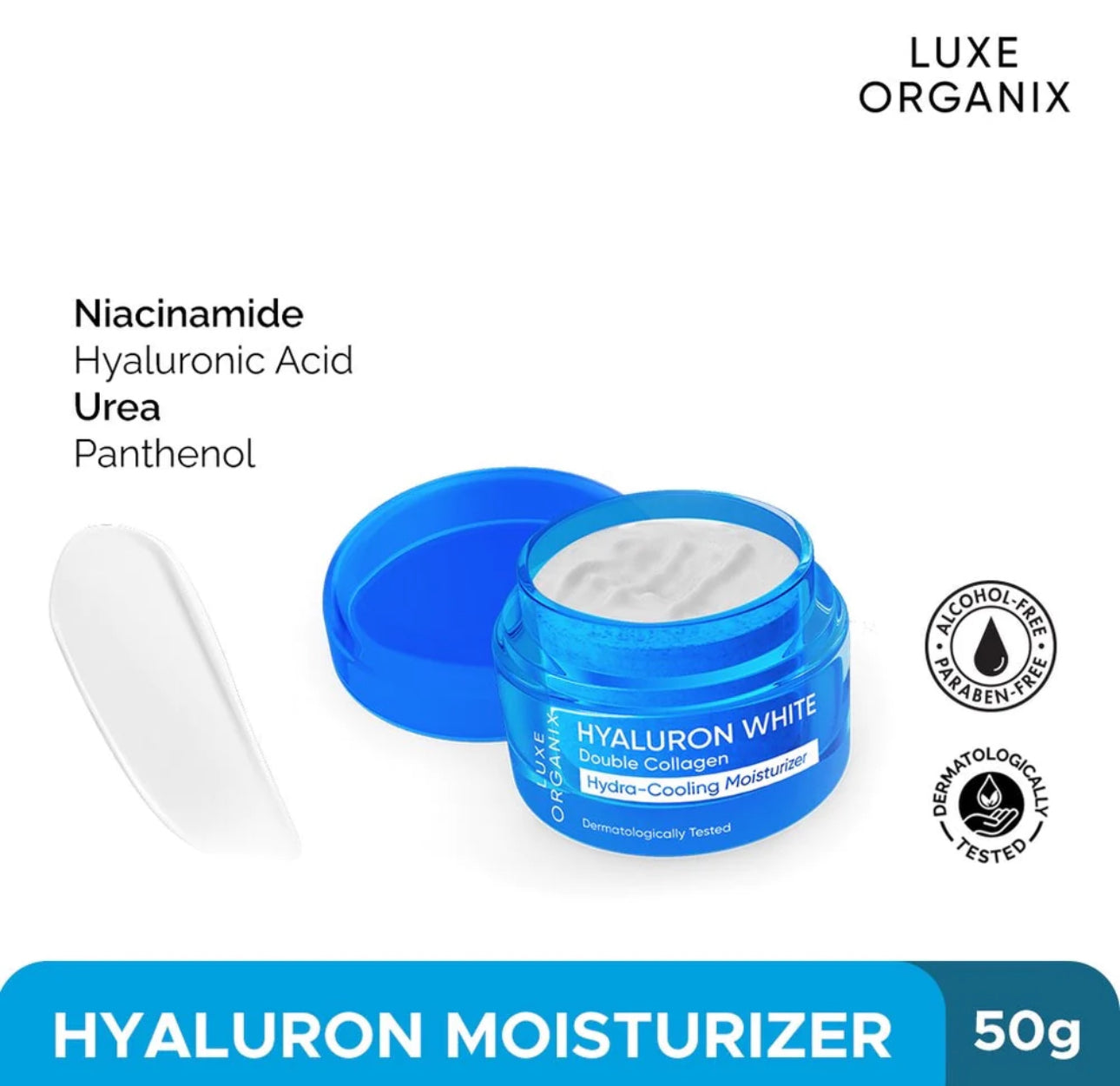 Luxe Organix Hyaluron White Double Collagen Hydra-Cooling Moisturizer 50ml