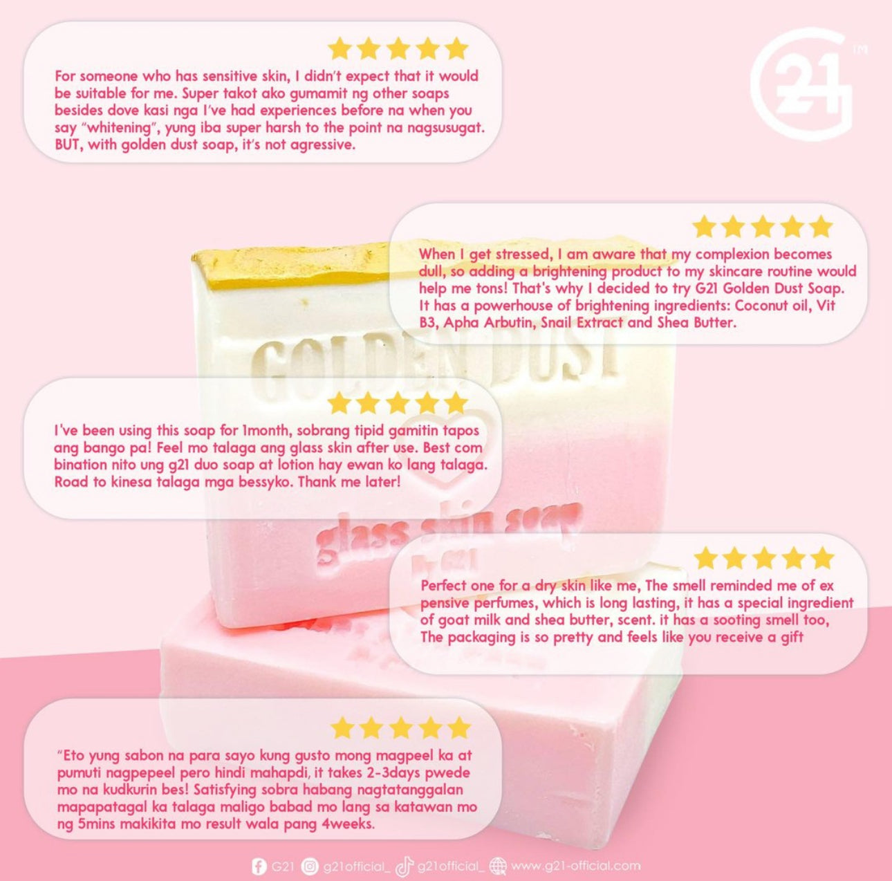 G21 Golden Dust Soap 135g