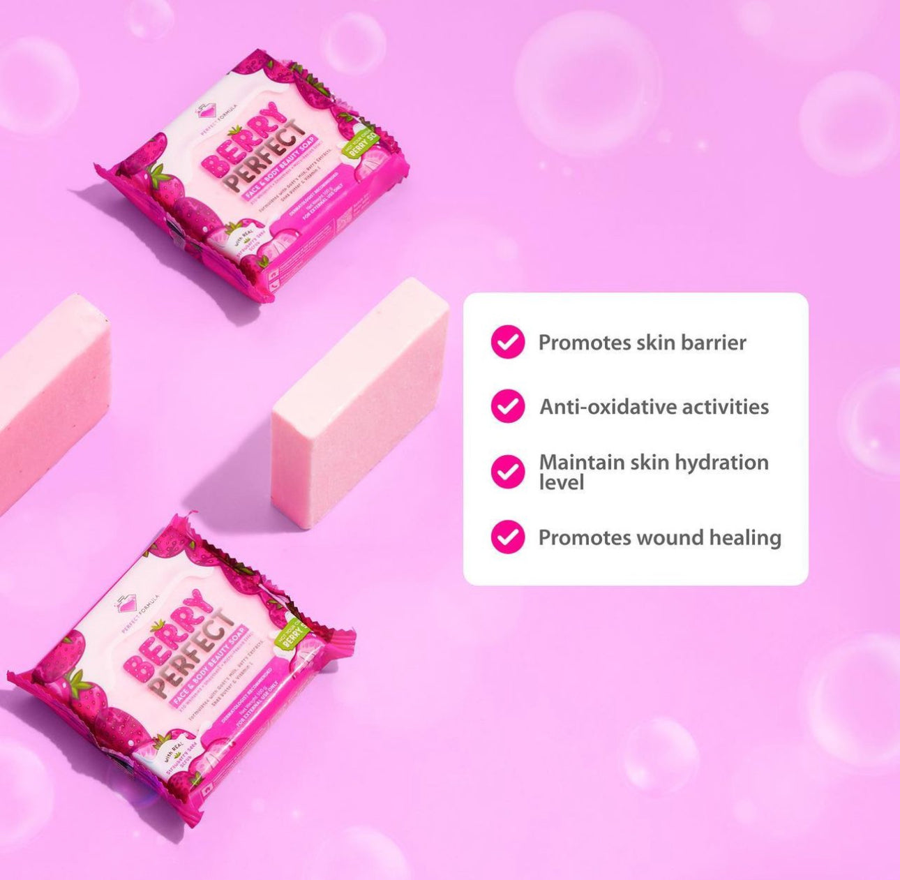 Berry Perfect Face and Body Beauty Soap 100g