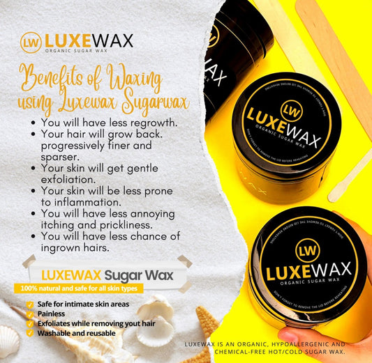 Luxewax Organic Sugar Wax Kit 350g