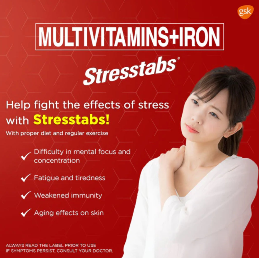 Stresstabs Multivitamins + Iron (30 Tablets)