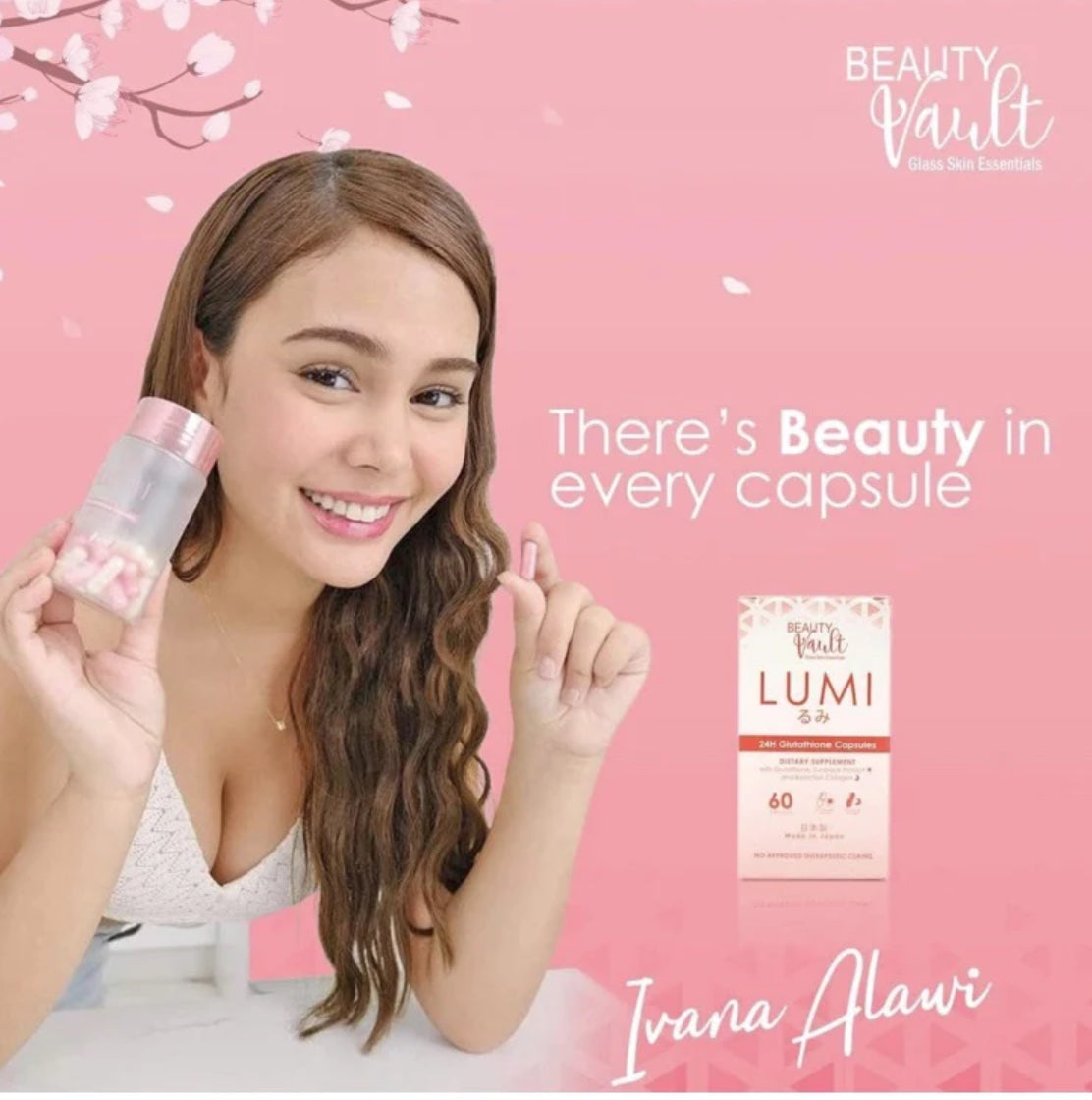 Beauty Vault Lumi Glutathione, Collagen & Vitamin C 60 capsules