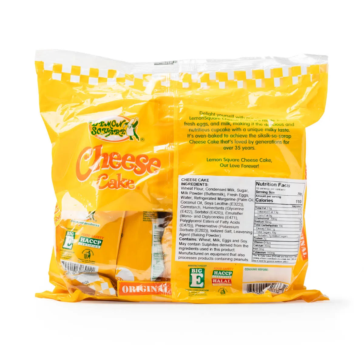 Lemon Square Cheese Cake Original 10s