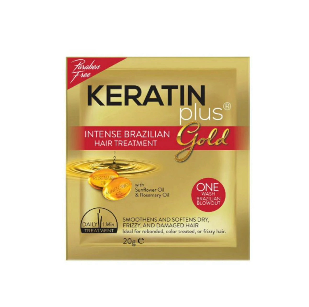 Keratin Plus Gold Brazilian Hair Treatment (Choose a Variant)