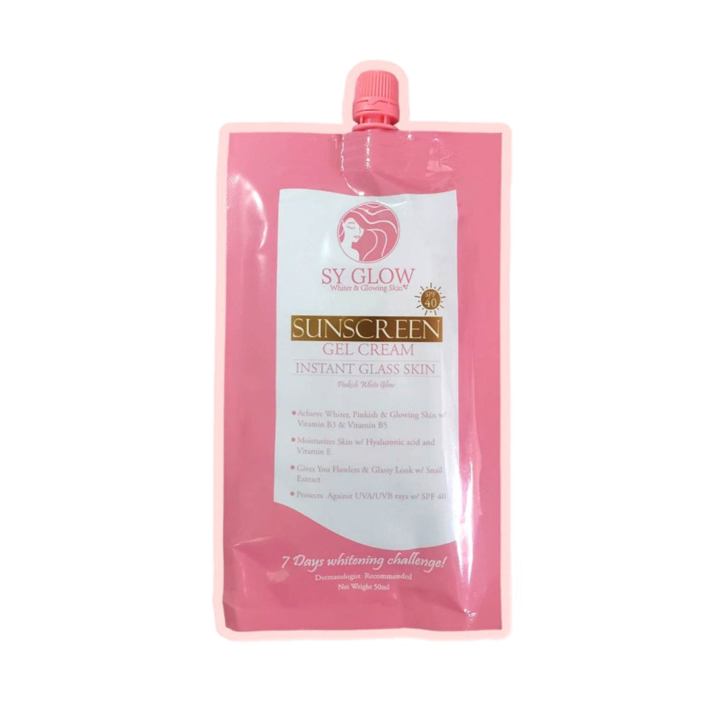 SY Glow Sunscreen Gel Cream Instant Glass Skin SPF40 50ml