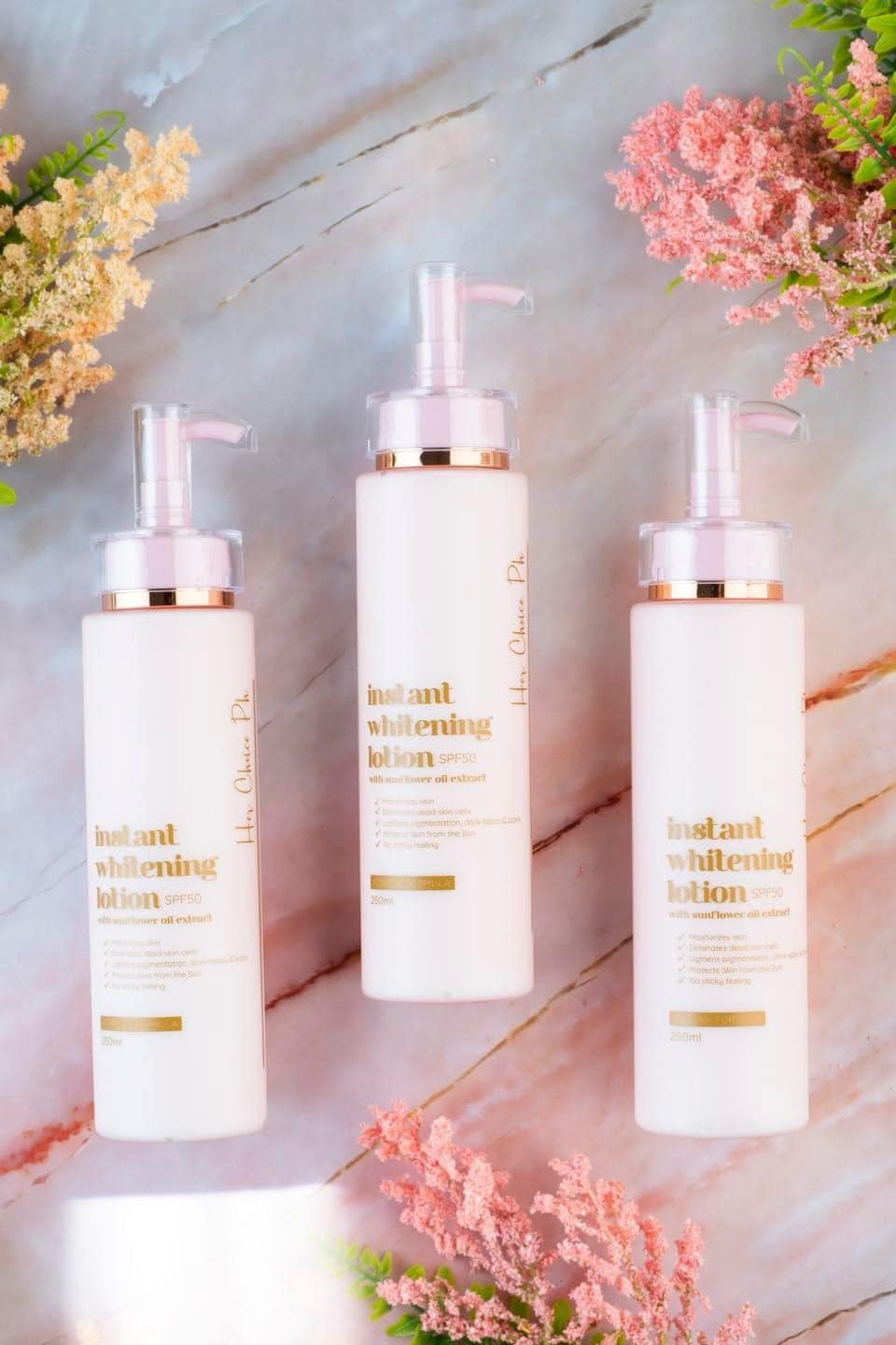 Her Choice PH Instant Whitening Lotion SPF50 250ml