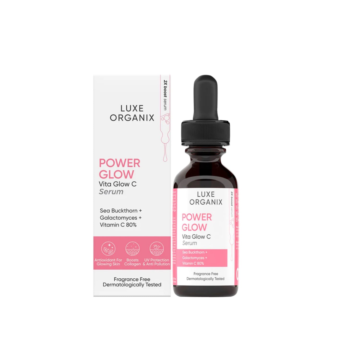 Luxe Organix Power Glow Serum (Choose a Size)