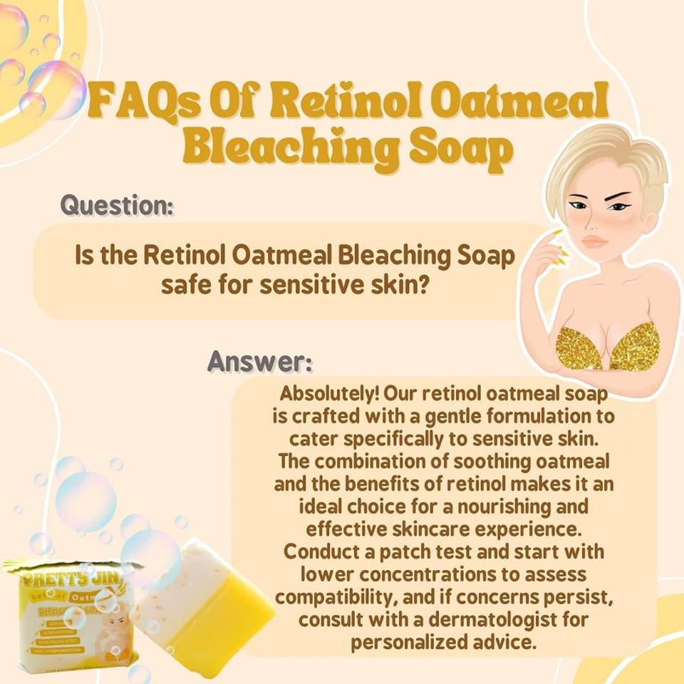 Pretty Jin Retinol Oatmeal Bleaching Soap 70g