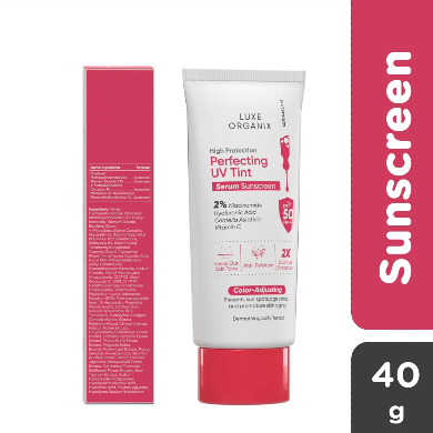 Luxe Organix High Protection Perfecting UV Tint Serum Sunscreen SPF 50 PA +++ 40g