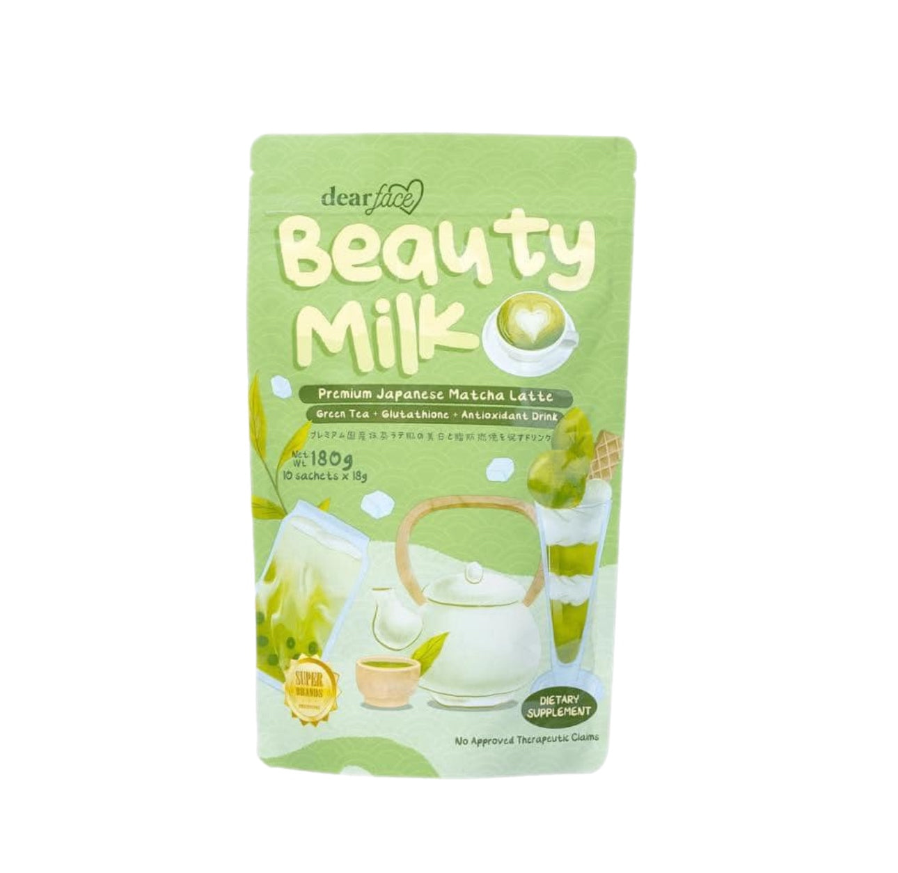 Dear Face Beauty Milk Matcha Latte 10s