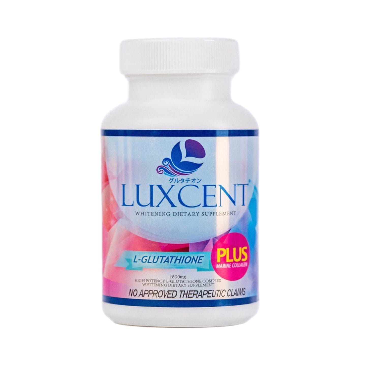 Luxcent High Potency L Glutathione Complex Plus Marine Collagen 60capsules