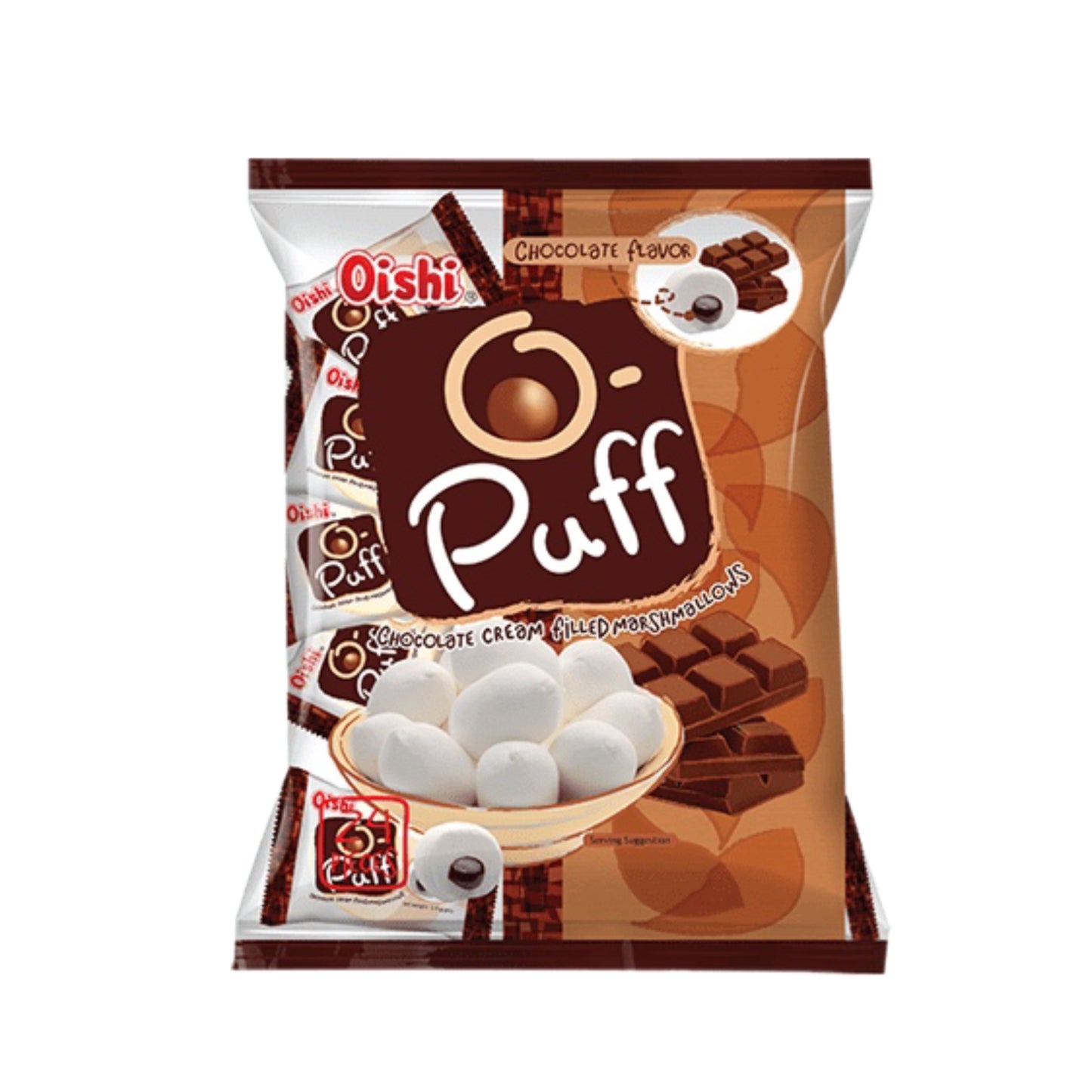 O-Puff Chocolate Cream Filled Marshmallows
