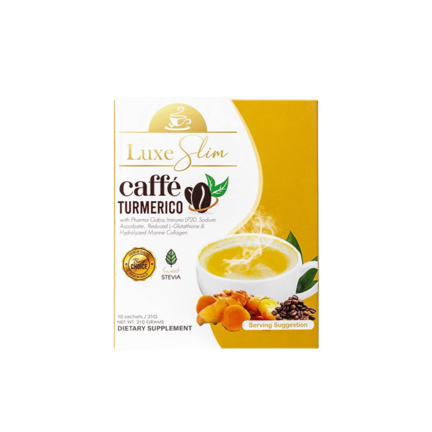 Luxe Slim Caffe Turmerico 10s