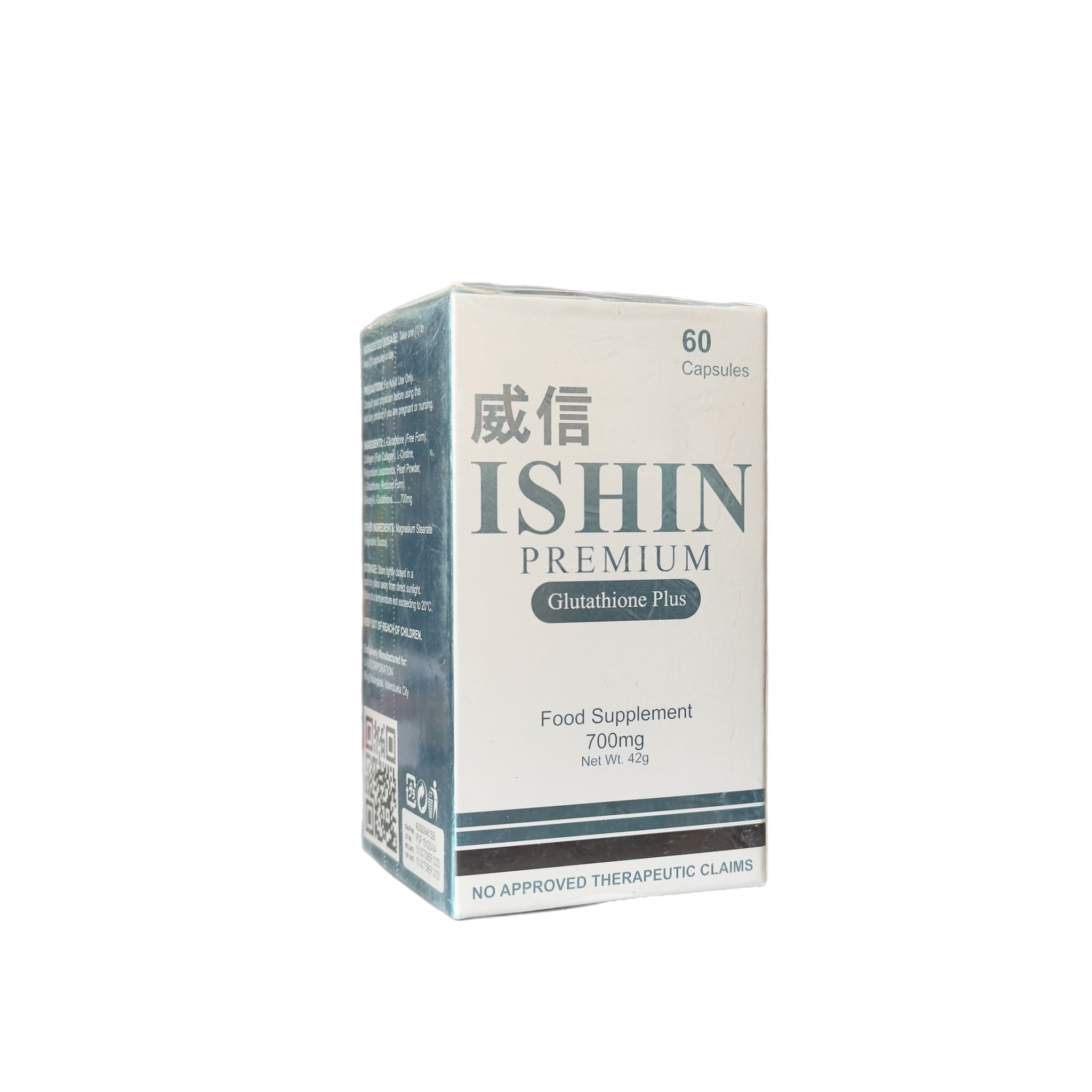 ishin glutathione premium Plus Food Supplement, 60 Capsules D Nelson Enterprises ishin glutathione benefits A glow