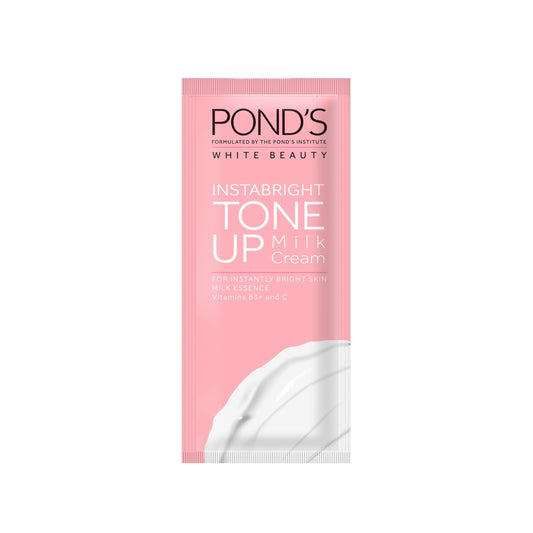 Pond’s Instabright Tone Up Milk Cream Moisturizer with Milk, Niacinamide for Instant Brightening 6g
