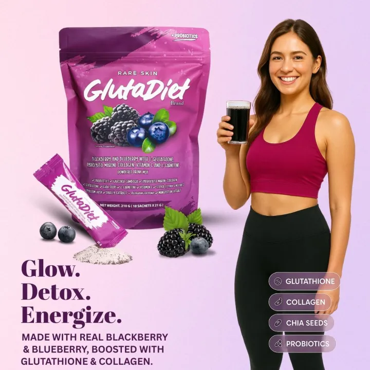 Rare Skin GlutaDiet Detox Glow Wellness Drink 10s