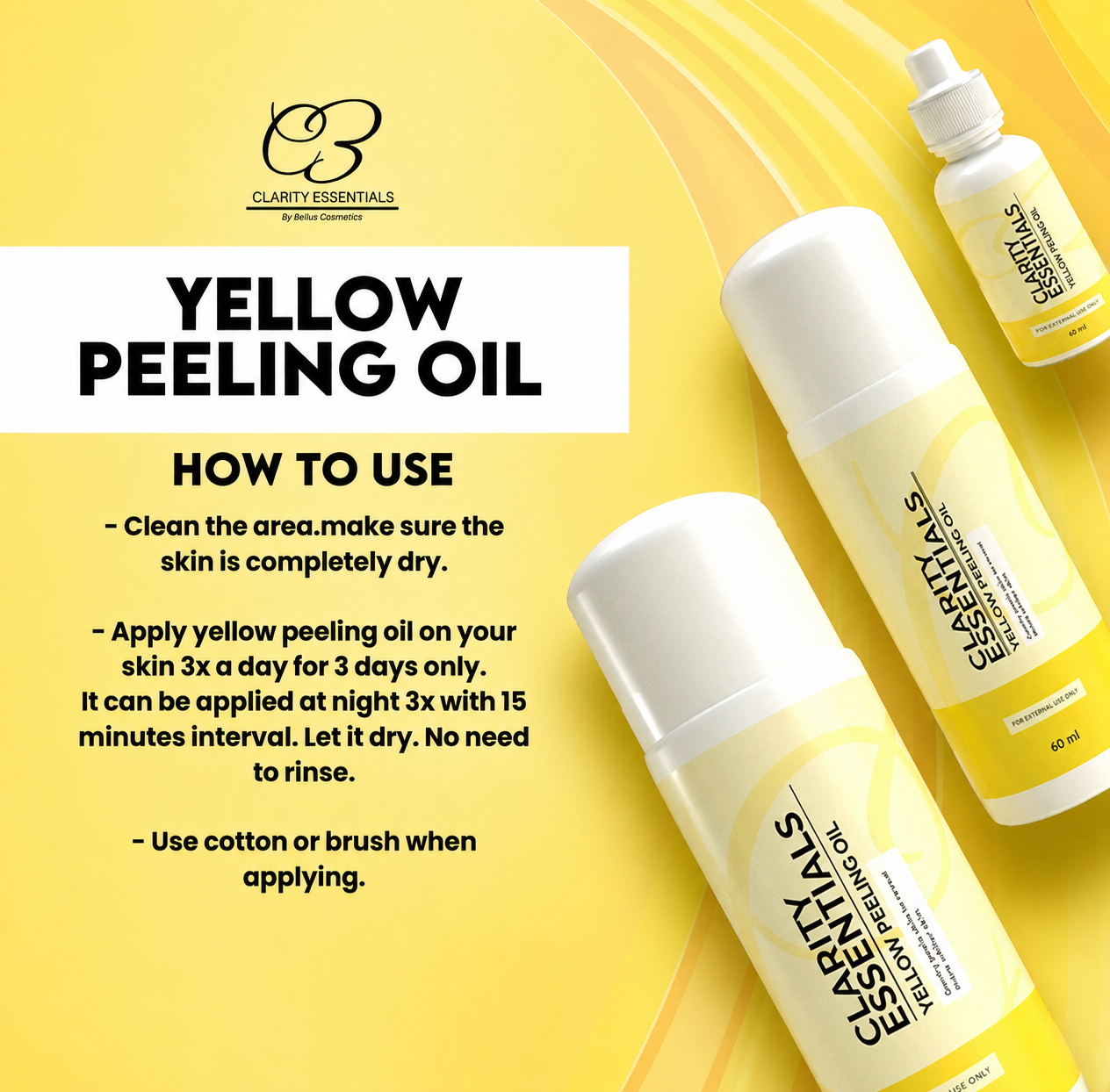 Clarity Essential Yellow Peeling Oil 120ml