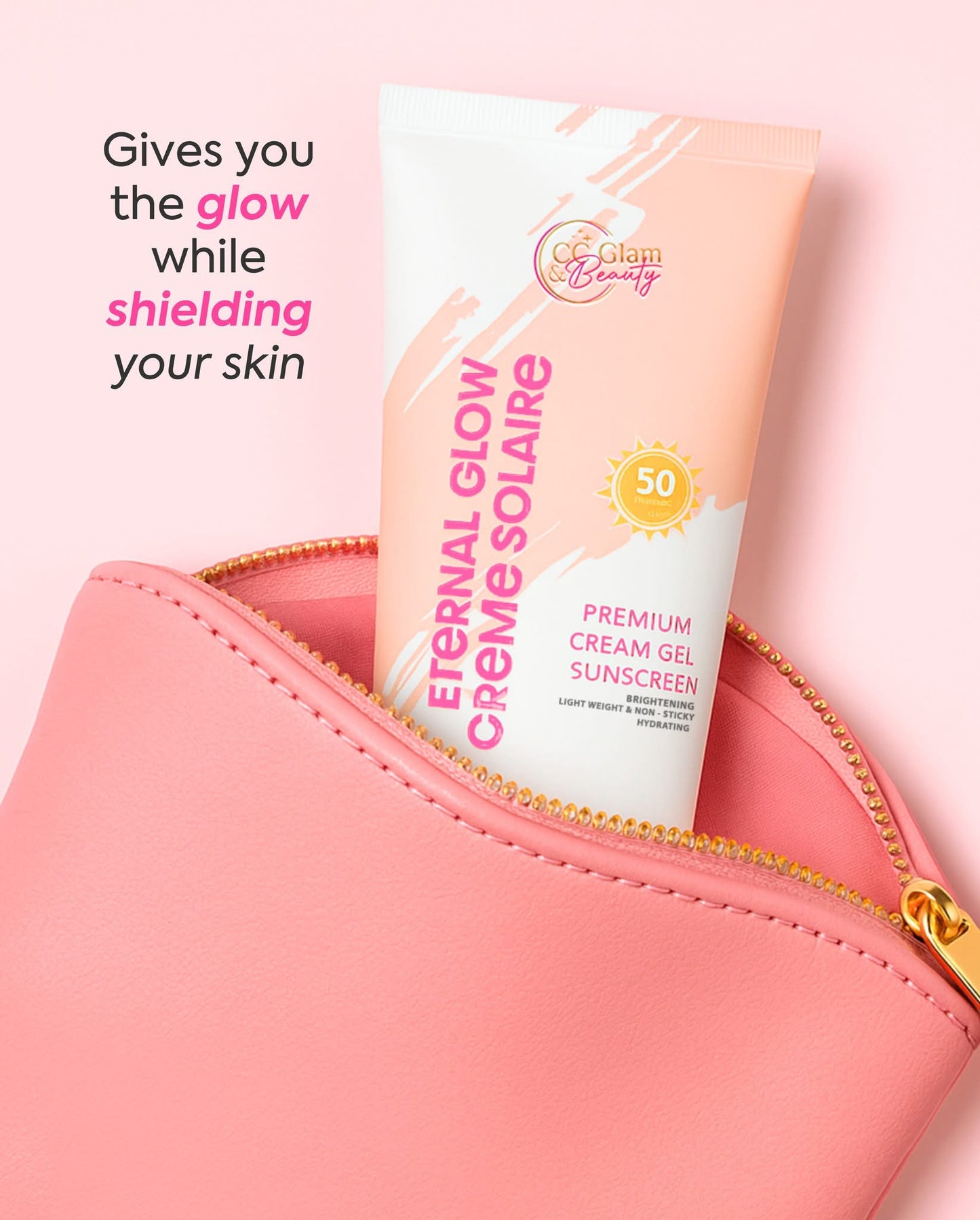 Cris Cosmetics Eternal Glow Creme Solaire Premium Cream Gel Sunscreen 50g