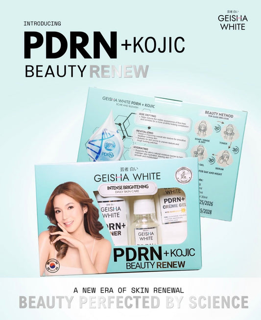 Geisha White Intense Brightening PDRN + Kojic Beauty Renew Kit