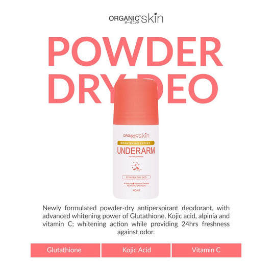 Organic Organic Skin Underarm Powder Dry Deodorant 40ml