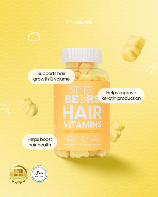 Vitabears Hair Vitamins 60 Gummies