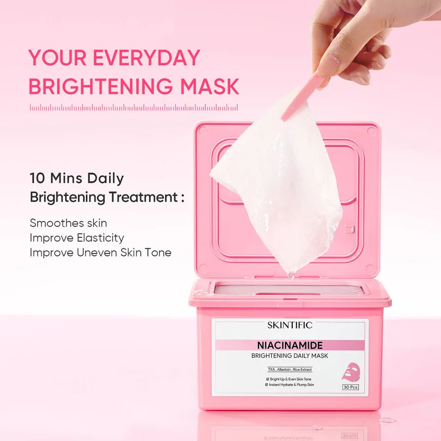 SKINTIFIC Niacinamide Brightening Daily Mask 30 Sheets