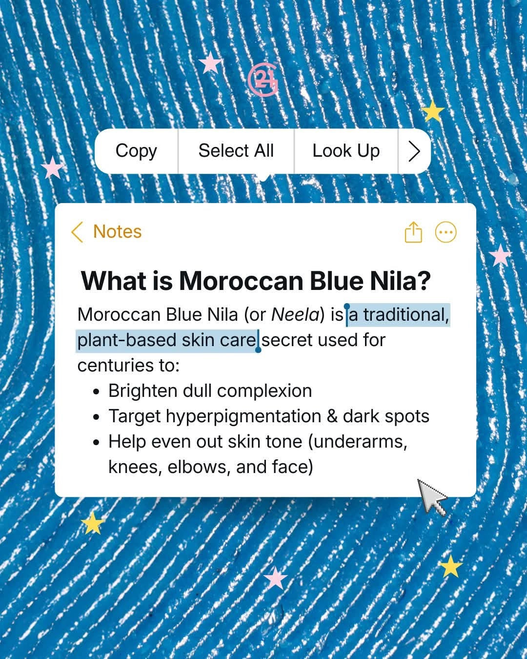 G21 Moroccan Blue Nila Powder Face & Body Mask 200g