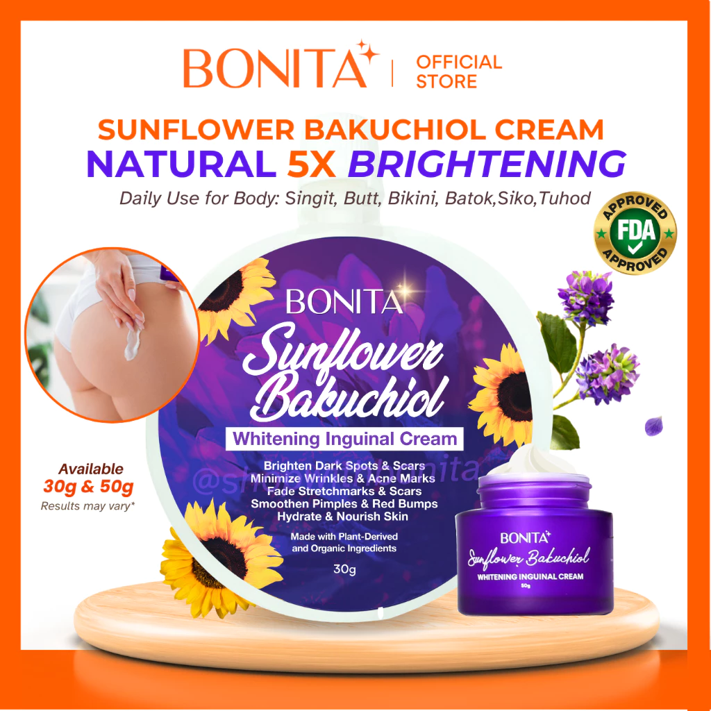 Bonita Sunflower Bakuchiol Inguinal Whitening Cream 50g