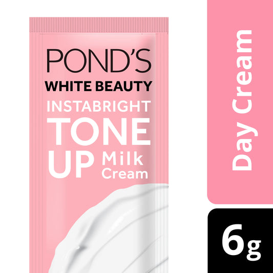 Pond’s Instabright Tone Up Milk Cream Moisturizer with Milk, Niacinamide for Instant Brightening 6g