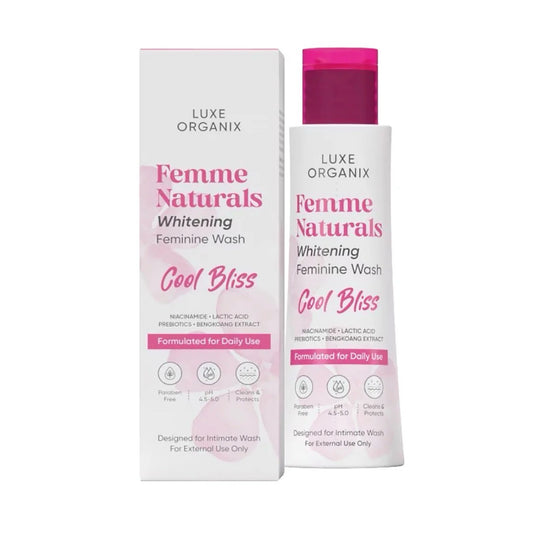 Luxe Organix Femme Naturals Cool Bliss Whitening Feminine Hyglene Wash 120ml