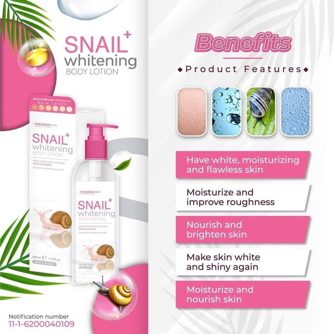 Precious Skin Snail Whitening Body Lotion 230ml