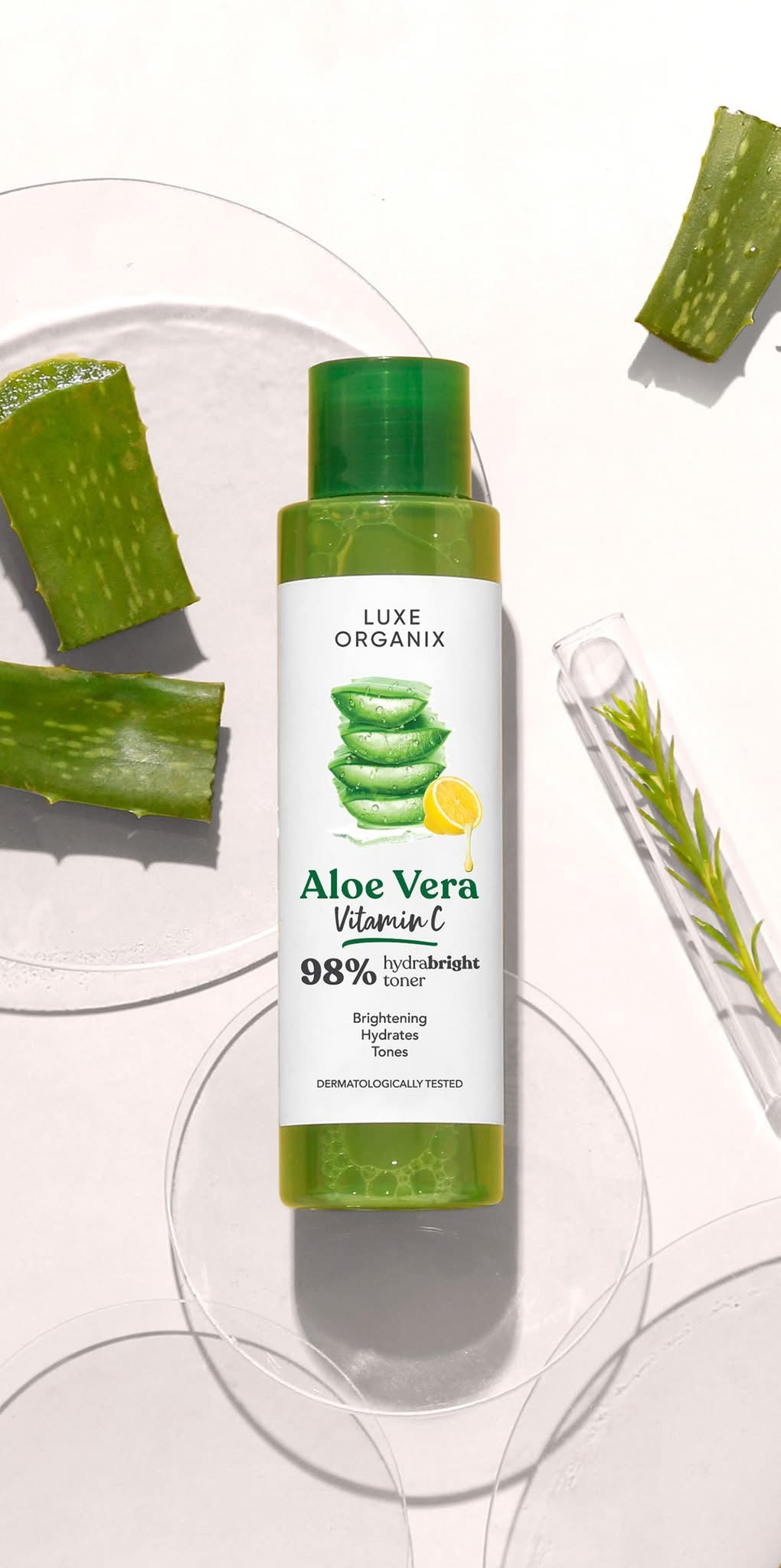 Luxe Organix 98% Aloe Vera Vitamin C Hydrabright Toner 150ml