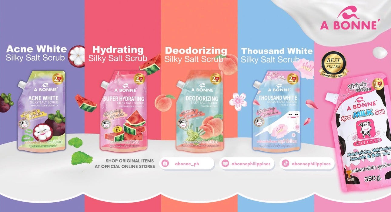 A Bonne’ Super Hydrating Silky Salt Scrub Watermelon & Vitamin E 350g