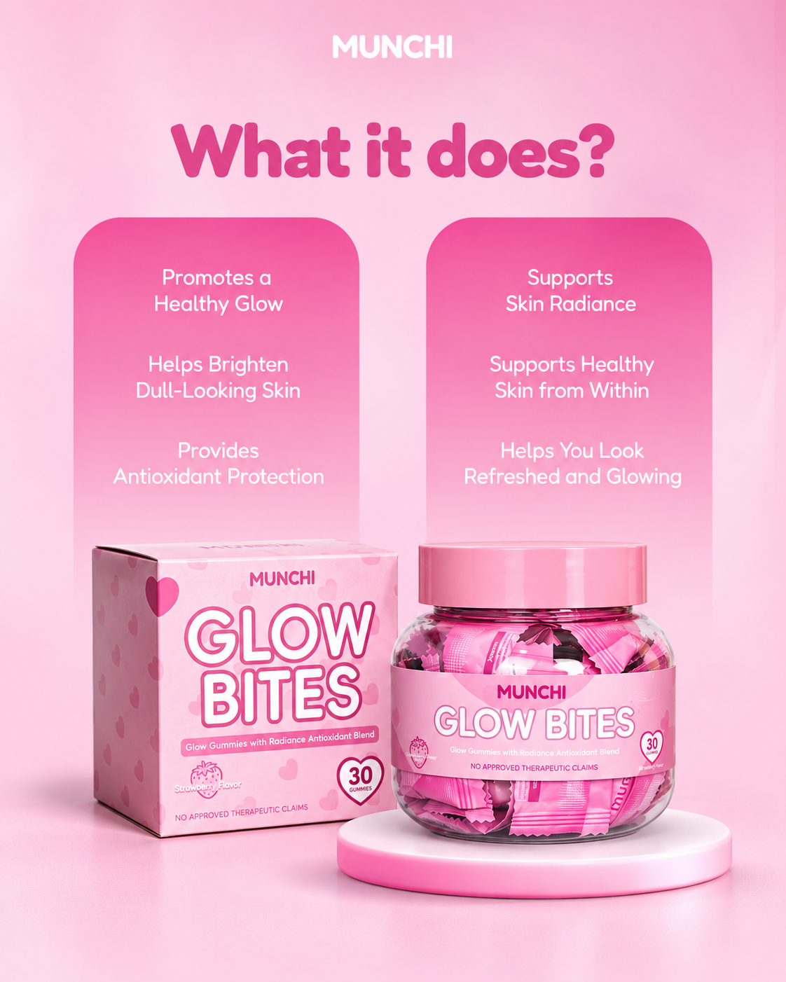 Munchi Glow Bites Gummies 30pcs
