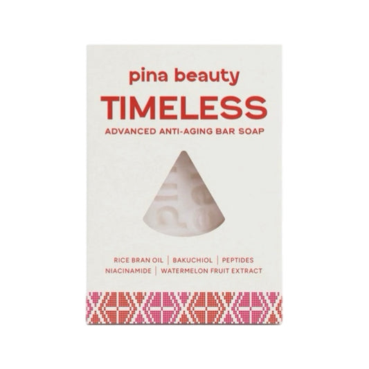 Pina Beauty Timeless Soap with Rice Bran Oil, Bakuchiol, Peptides & Niacinamide 100g (Anti-aging)