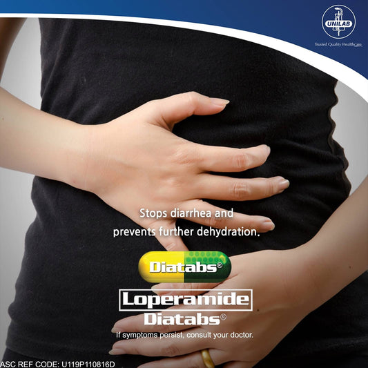 DIATABS Loperamide Capsule 2mg X 4 Pack