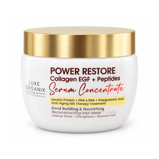 Luxe Organix Power Restore Collagen EGF + Peptides Serum Concentrate Hair Mask 500ml