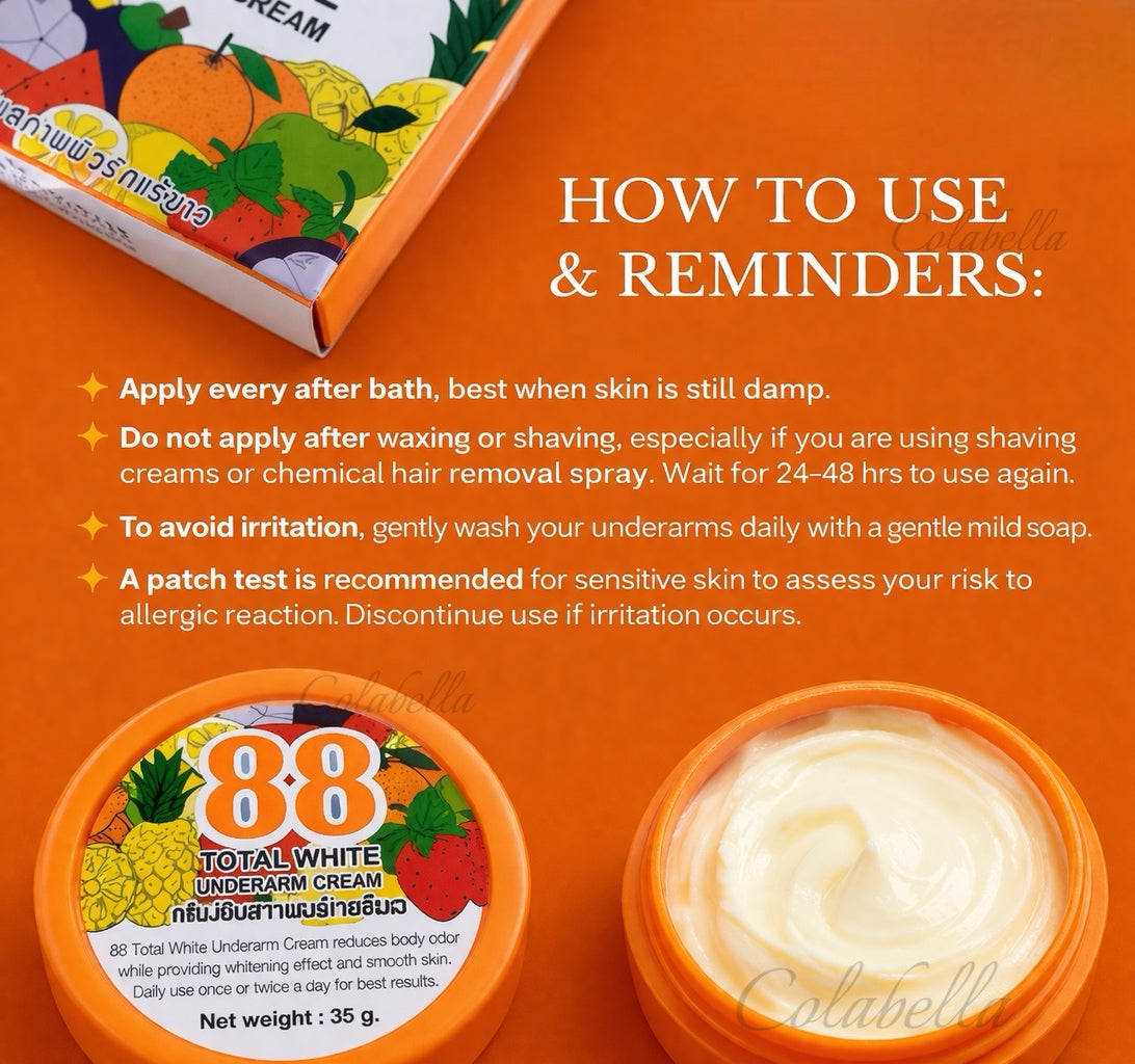 88 Total White Underarm Cream 35g – Colabella
