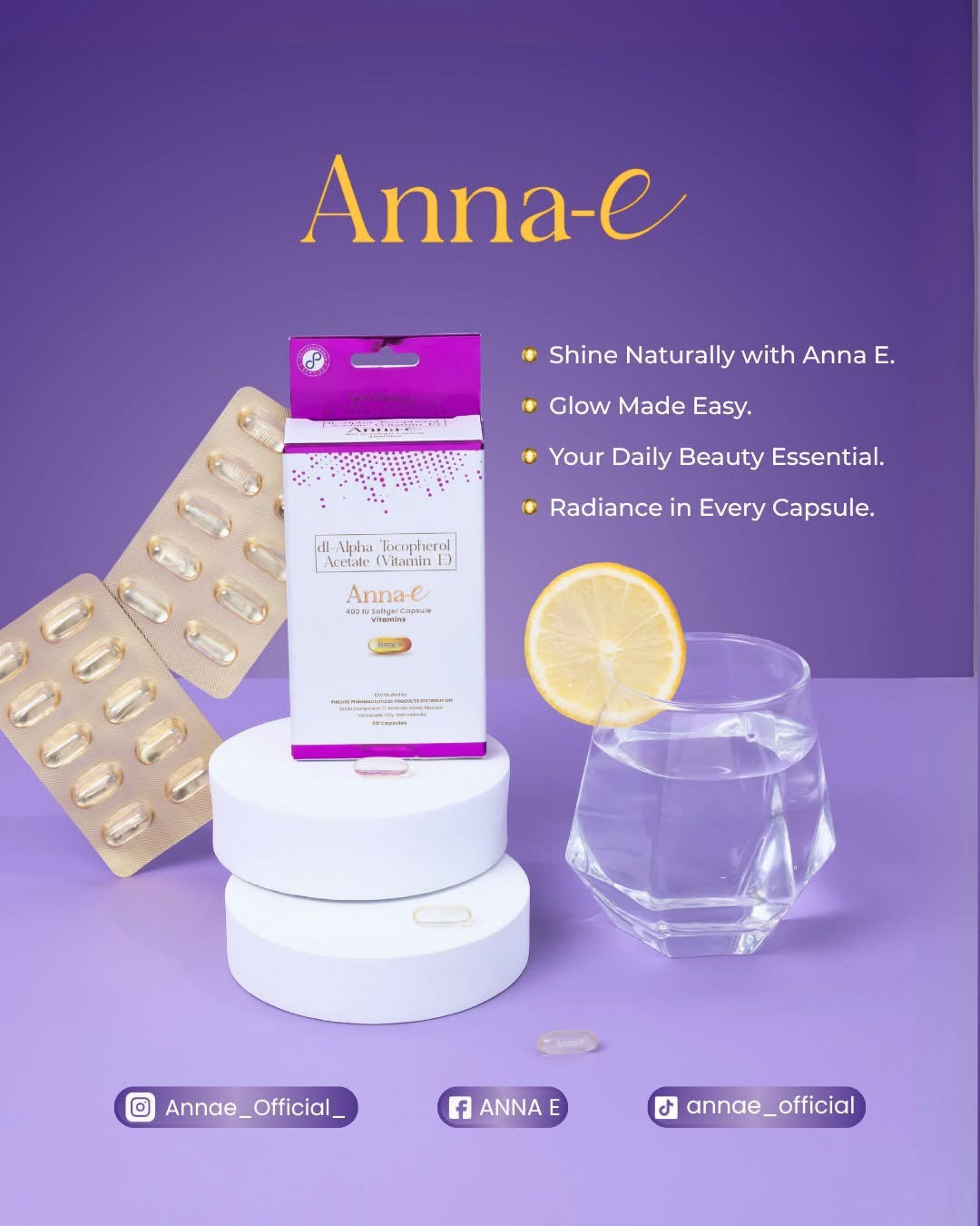 Anna-E 400 IU Softgel Capsule Vitamin E 30 caps