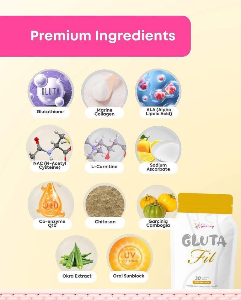 Glowming Gluta Fit by Cris Cosmetics (30 caps)