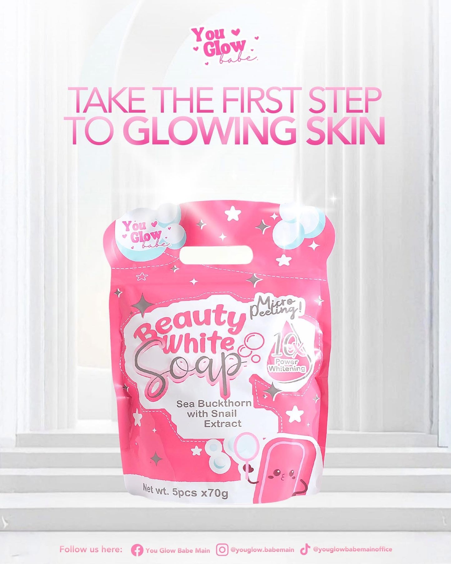 You Glow Babe Beauty White Soap 70g x 5