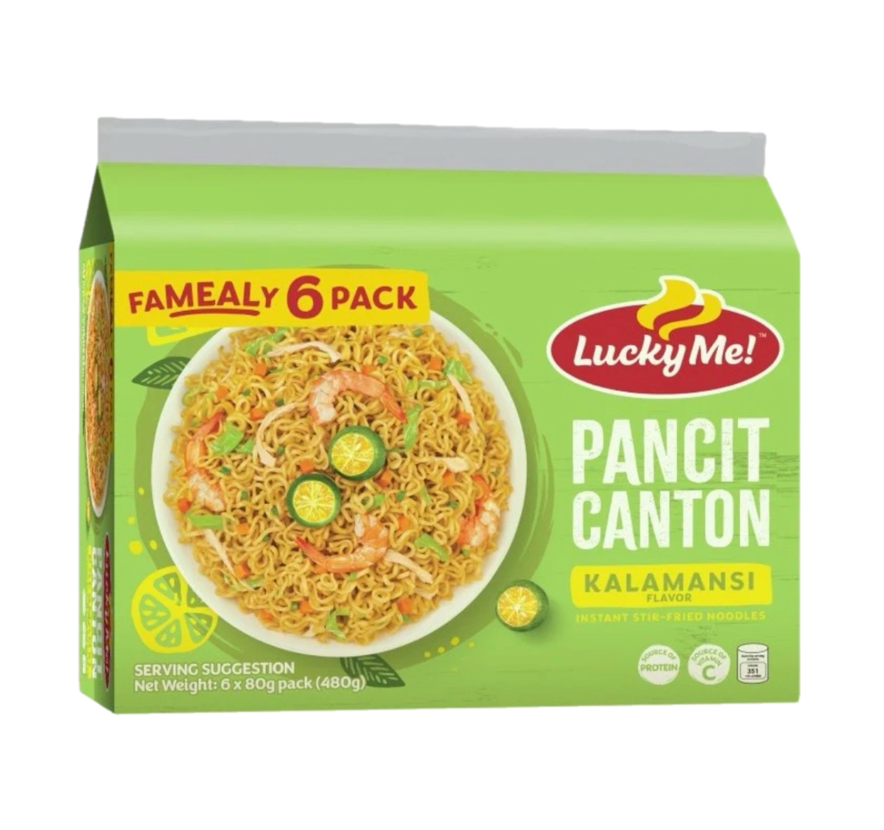 Lucky Me Pancit Canton Kalamansi 6s
