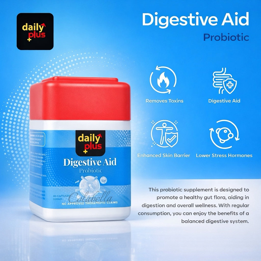 Daily Plus Digestive Aid Supplement 60 Capsules