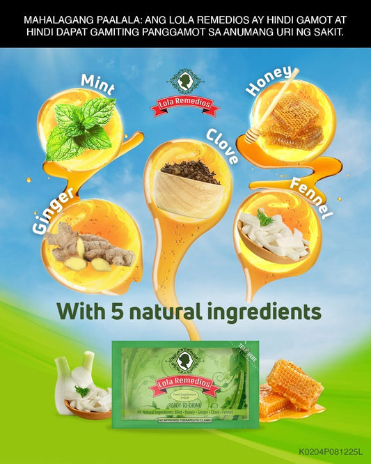 Lola Remedios Food Supplement Syrup 15ml x12 Sachets