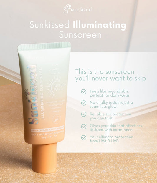 Barefaced Sunkissed Illuminating Sunscreen 50g