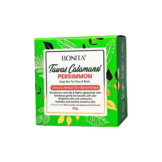Bonita Tawas Calamansi Persimmon Soap (Odor Eliminator + Brightener) 80g