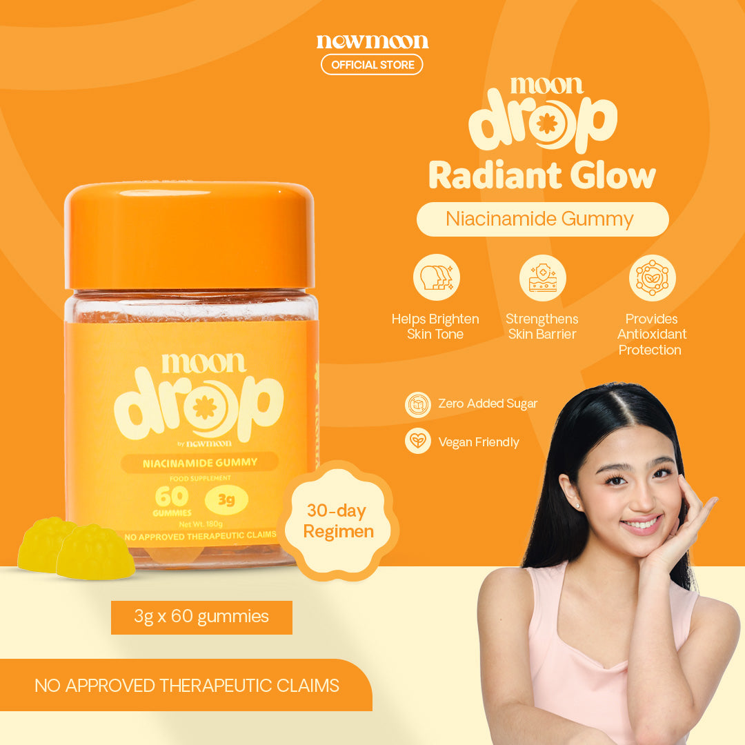 Moon Drop Radiant Glow Niacinamide & White Tomato 60 Gummies (By Newmoon)