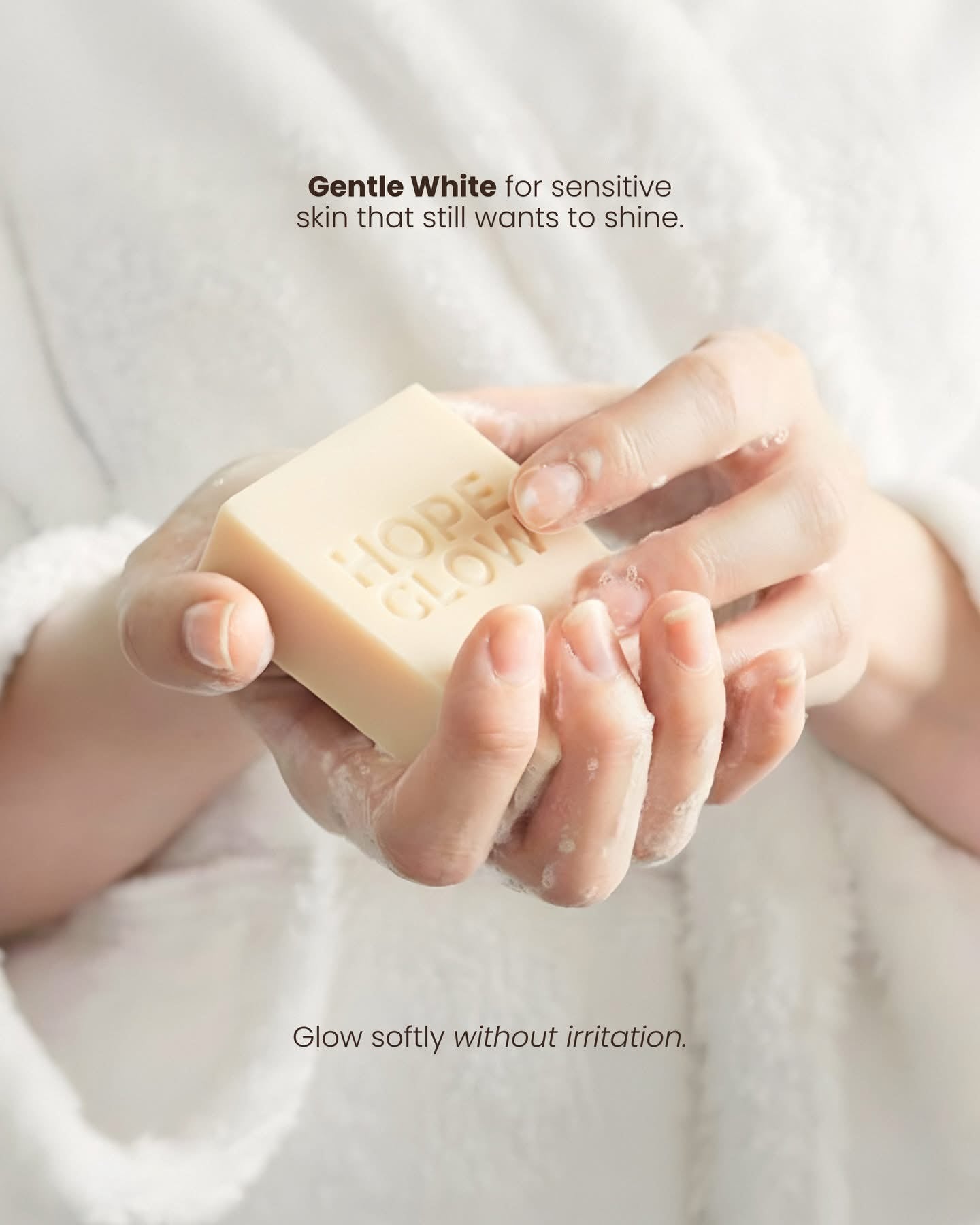 Luna Aura Hope Glow Gentle White Face & Body Soap (50g x 3 Bars)